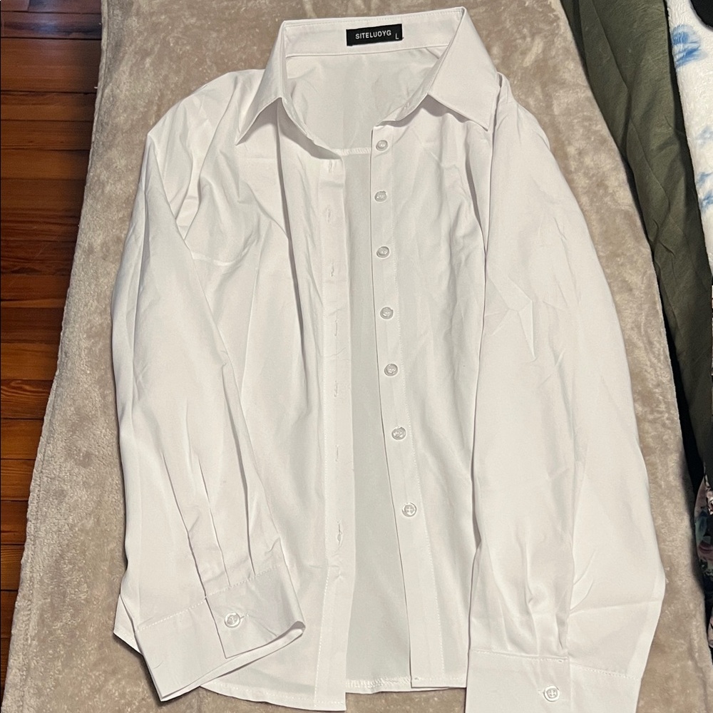 White button down